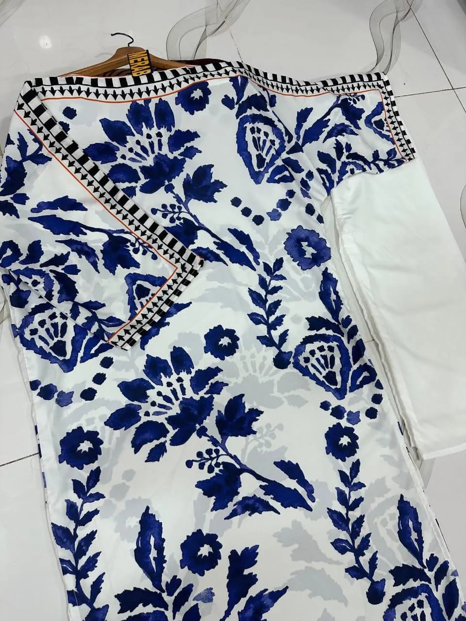 2 Pcs Women's Stitched Swiss Lawn Printed Co-Ord Set