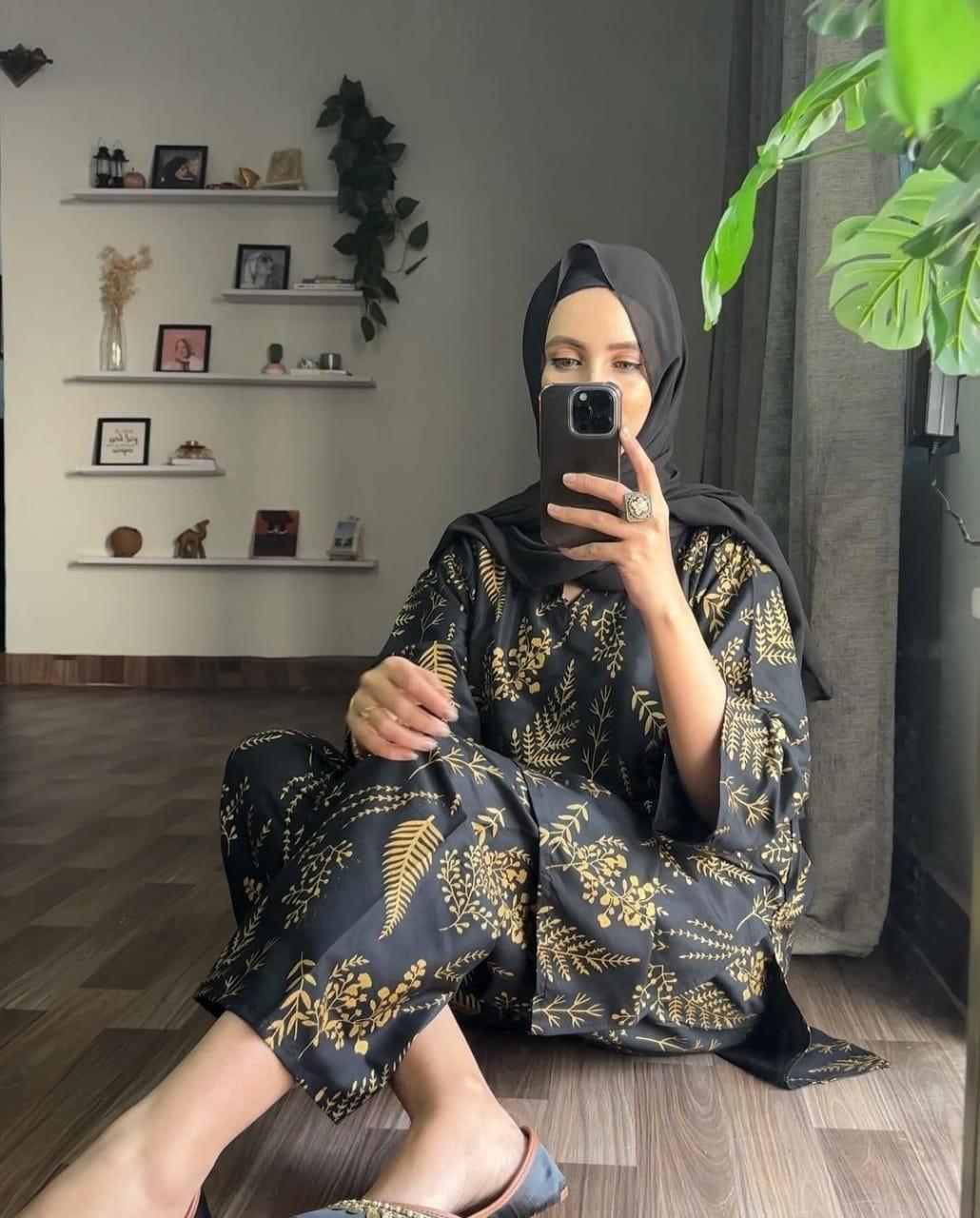 2 Pcs Women’s Stitched Organza Embroidered Frock & Trouser  Sakoon Brand