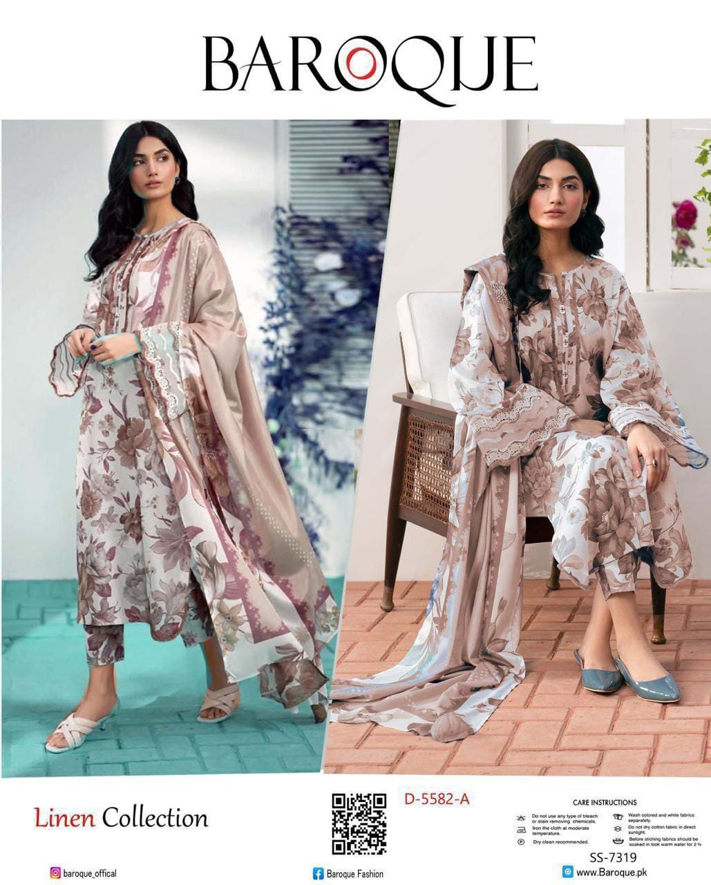 Women’s Linen Digital Printed 3-Piece Suit  Multicolor