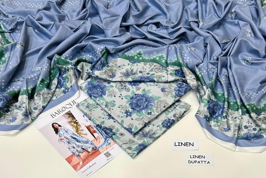 Women’s Linen Digital Printed 3-Piece Suit  Multicolor