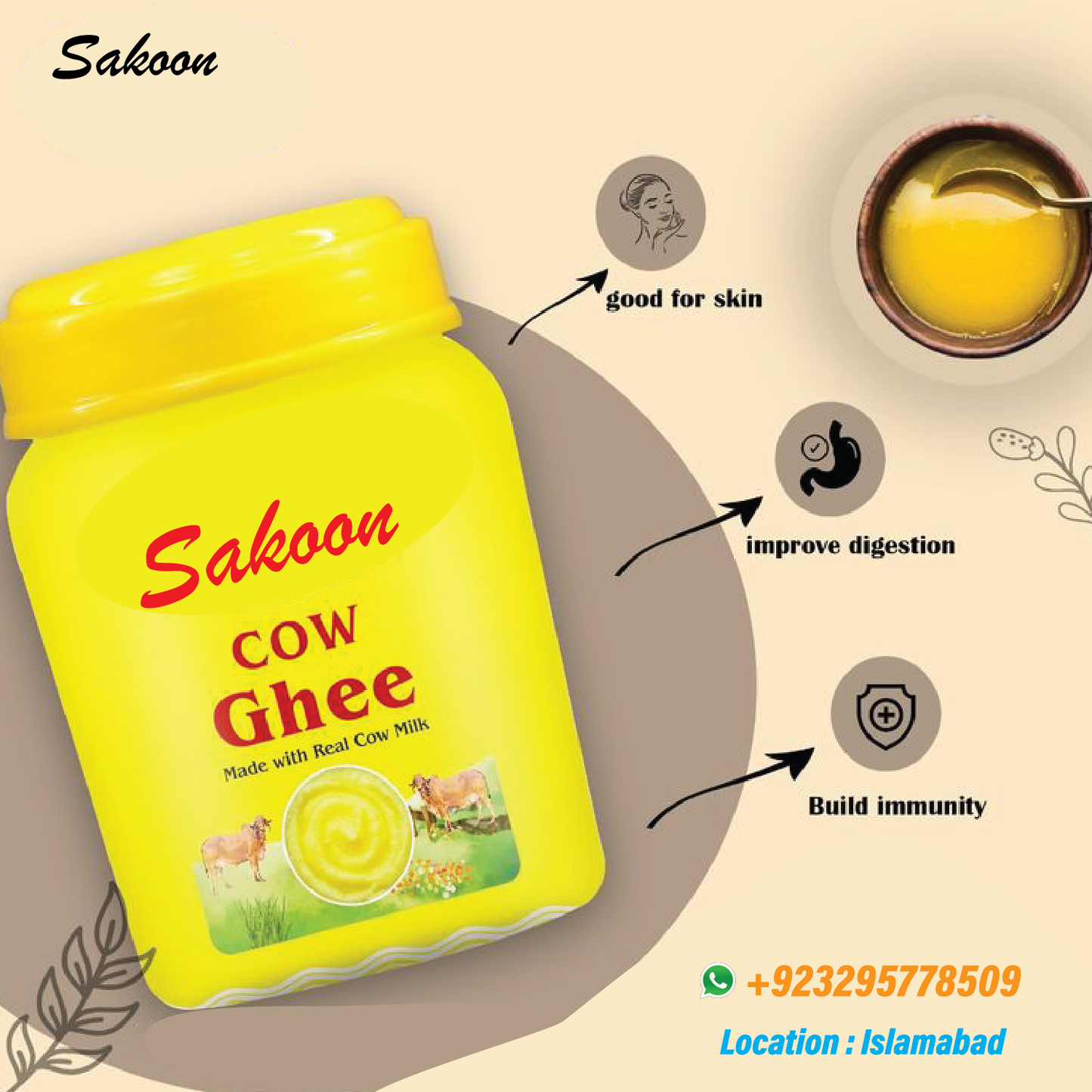 Cow Desi Ghee  100% Pure & Natural