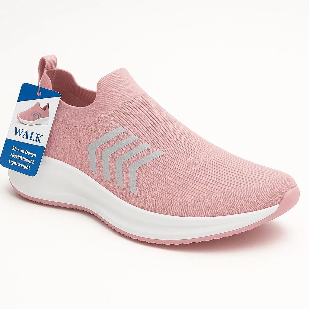 Women’s Walking Sneakers / Embroidered Design / Lightweight & Stylish